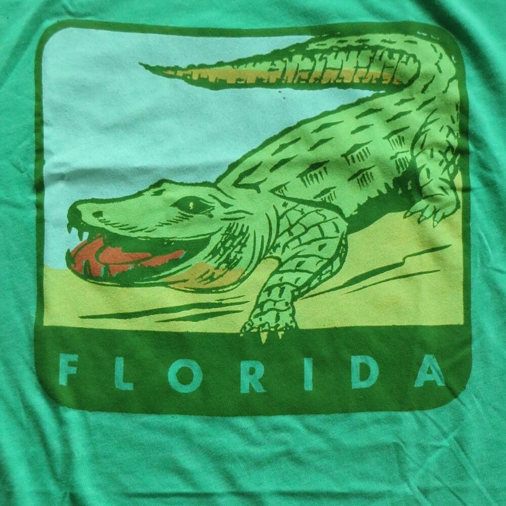 Deadstock "Florida" T Shirt-  Multiple sizes. Big Alligator graphic